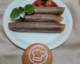 Foto langkah ke 7 dari resep Dadar Gulung Cokelat Isi Fla.