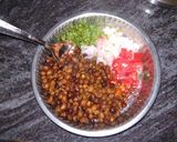 A picture of step 2 of Chana Jeera fry.