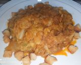 Foto del paso 8 de la receta: Col con patatas, huevo Mollet y refrito de ajos