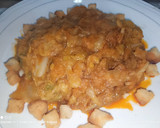 Foto del paso 8 de la receta: Col con patatas, huevo Mollet y refrito de ajos