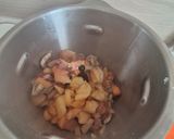Une image de l'étape 3 de Compote banane framboise.