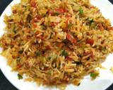 Smoky schezwan Fried Rice recipe step 9 photo