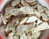 Foto langkah ke 1 dari resep Sayur / kuwah pliek U (boh kulu) kluwih daun melinjo.