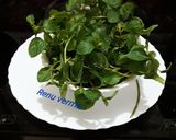 A picture of step 1 of Pudina sharbat (mint juice).
