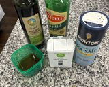 A picture of step 1 of Steve’s Arugula Salad with Light Zesty Dressing.