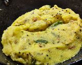 A picture of step 5 of Sanja (Sooji upma with buttermilk).
