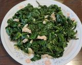 羽衣甘藍拌鮮菇&櫻花蝦的食譜步驟5照片