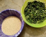 A picture of step 1 of Dambun alkama #damburecipecontest#.