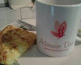 A picture of step 6 of Cassava Tortilla with Cheese.