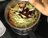 A picture of step 6 of Paneer shawarma roll.