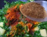 A picture of step 4 of Methi Aloo.
