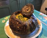 Une image de l'étape 12 de Purée de courge bernettine à la brousse corse,oignon de roscoff et persil.