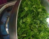 A picture of step 1 of Palak kofta.
