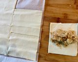 Sültalma, mini marcipános-almásrétessel, vaníliás tojáslikörös szósszal recept fázis 3 fotója