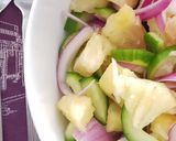 A picture of step 2 of Pineapple Salad (best served with tomato rice).