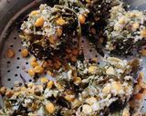 A picture of step 3 of Gongura leaves bhaji (Aabadychi bhaji).