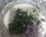 A picture of step 3 of Moong sprout dosa.