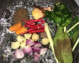 Foto langkah ke 2 dari resep Sayur Asem Bumbu Kuning + Daging dan Jamur Kancing.