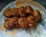 A picture of step 5 of Sago Vada (sabudana vada).