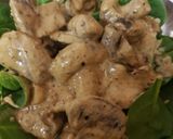 A picture of step 8 of Mustard Garlic Mushrooms 😀.