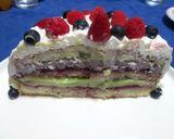 Foto del passaggio 15 della ricetta Torta ai frutti di bosco e pistacchio