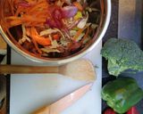 A picture of step 1 of Sautéed mixed vegetables.