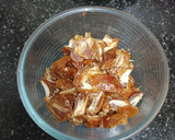 A picture of step 1 of Date, Walnut & Mocha Slice.