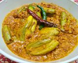 A picture of step 5 of Moong Dal with Pointed Gourd /Mugeswari Potol.