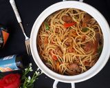 A picture of step 5 of Spaghetti Stir Fry.