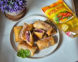 Foto langkah ke 4 dari resep Lumpia Ubi Ungu Keju Choco.