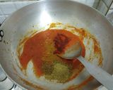 A picture of step 3 of Corn Capsicum Masala.