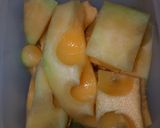 Hình bước làm 1 của món Sinh Tố Dưa Lưới