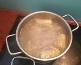 A picture of step 2 of Corn and Pork Rib Congee.