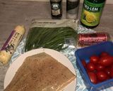 A picture of step 1 of Pan fried angelfish and vegetables.