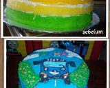 Foto langkah ke 6 dari resep Rainbow cake kukus lembut.