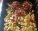 Foto del paso 6 de la receta: Pollo al horno con verduras
