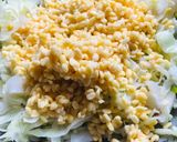 A picture of step 2 of Cabbage moong dal bhaji.