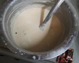 A picture of step 1 of Chocolate vanila layered cake.