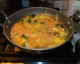 A picture of step 4 of Colorful masoor dhal multi veg koottu.