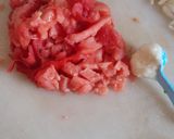 A picture of step 1 of Fried Bhindi.
