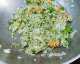 A picture of step 4 of Basil Pesto Rice With Vegetables.