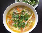 Hình bước làm 2 của món Cháo măng chay