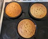 A picture of step 4 of Pokemon themed Victoria sponge cake.