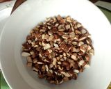 A picture of step 1 of Lotus biscoff biscuit truffle.