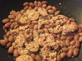 Penne salsiccia e fagioli (vegan)