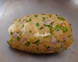 A picture of step 1 of Koki (Sindhi Special Breakfast).