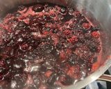 A picture of step 2 of #ChooseToCook Damson and blackberry cheese.