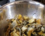 Foto del paso 3 de la receta Calabaza, patata y cebolla al horno con algas