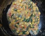 Spinach/ corn with white sauce baked recipe step 2 photo