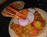 A picture of step 5 of Prawn Besaro.